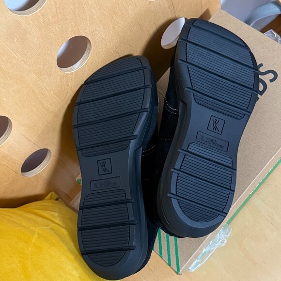 New White Mountain Women's Mary Jane Clog Slide Shoes Black Leather Size 9.5 M - Picture 4 of 16